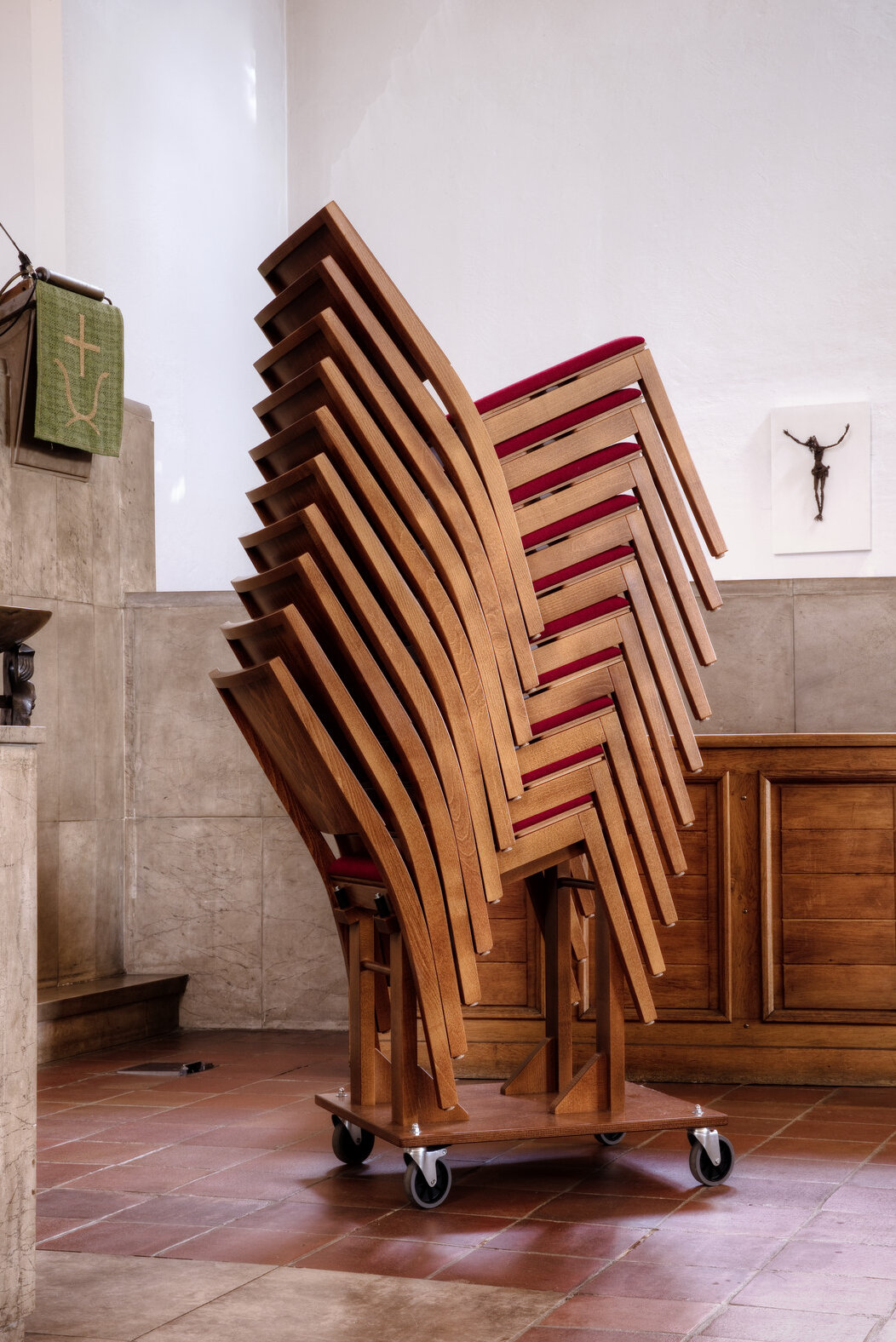Grönemeyer Kirchenstühle | Thea | Stuhlwagen für Stapelstühle